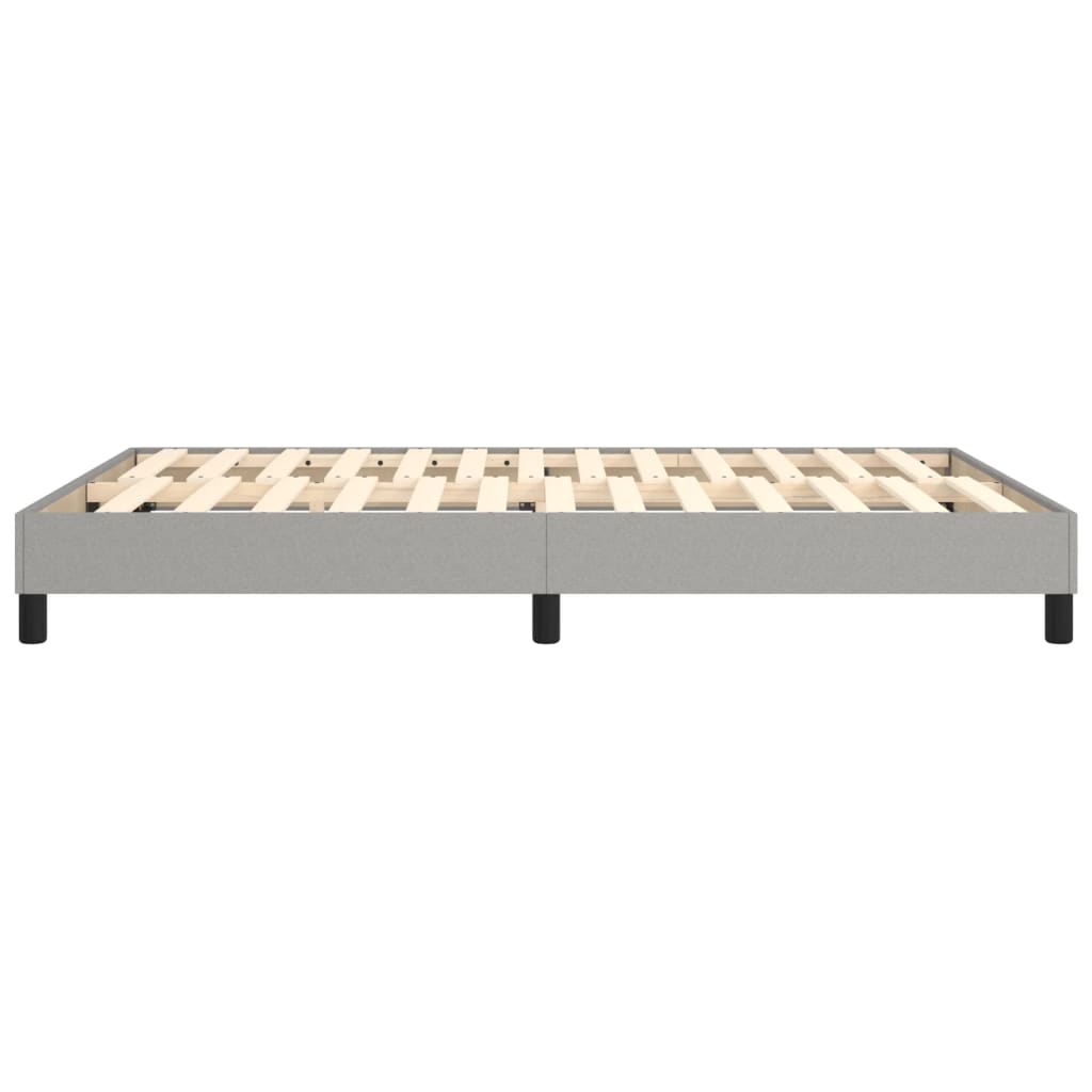 Boxspringbettgestell Hellgrau 140x200 cm Stoff