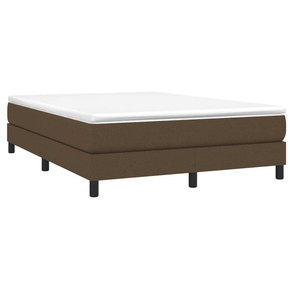 Boxspringbettgestell Dunkelbraun 140x200 cm Stoff