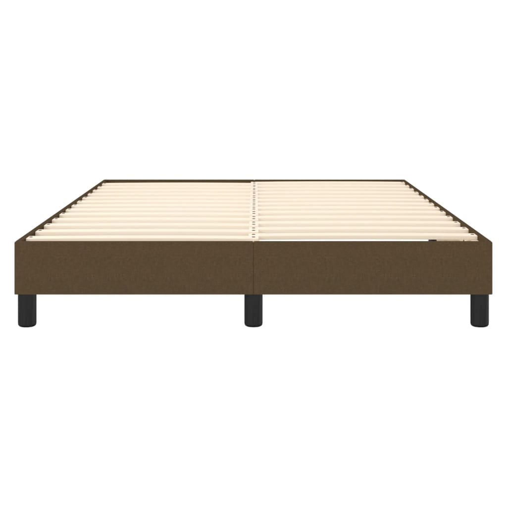 Boxspringbettgestell Dunkelbraun 140x200 cm Stoff