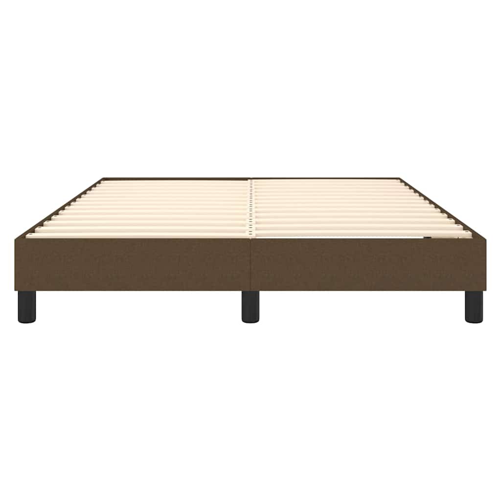 Boxspringbettgestell Dunkelbraun 140x200 cm Stoff