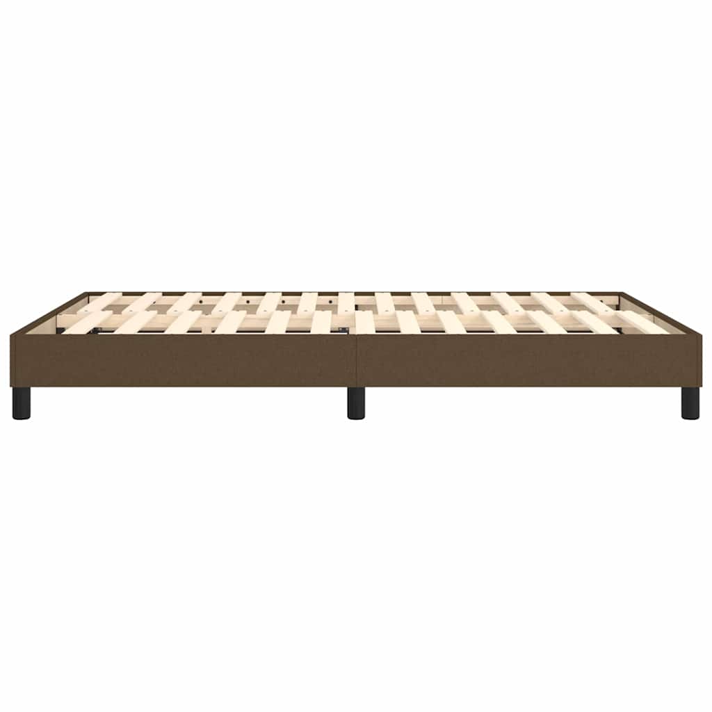 Boxspringbettgestell Dunkelbraun 140x200 cm Stoff