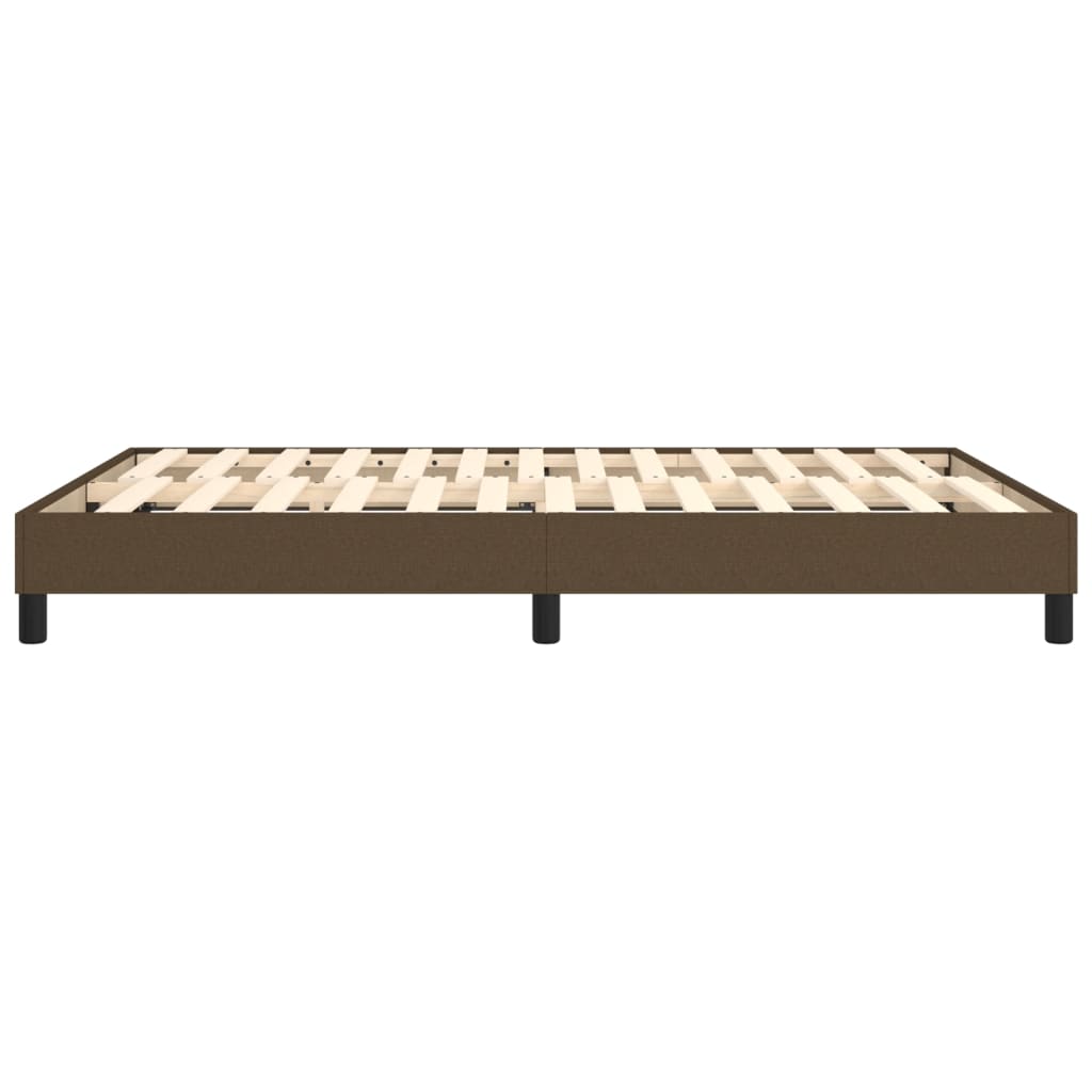 Boxspringbettgestell Dunkelbraun 140x200 cm Stoff