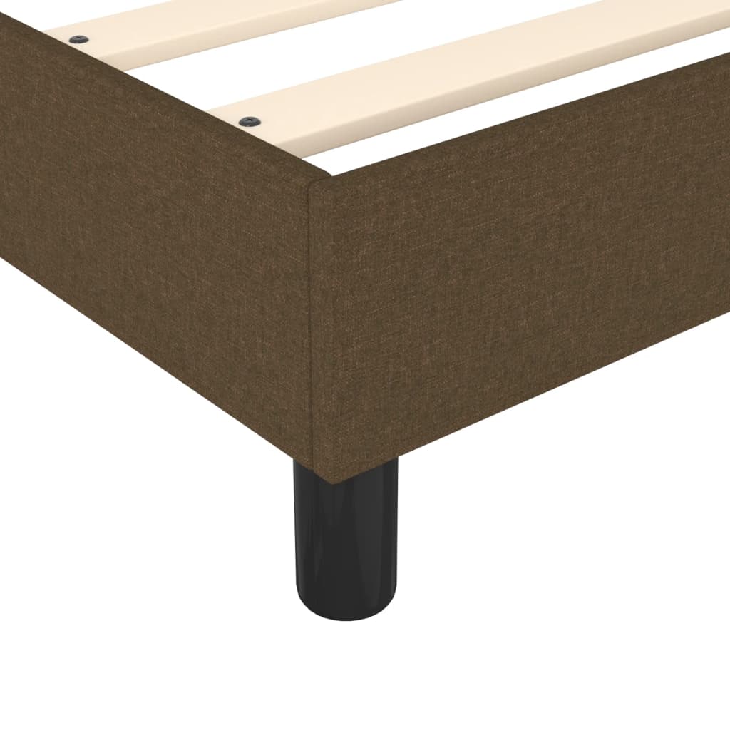 Boxspringbettgestell Dunkelbraun 140x200 cm Stoff