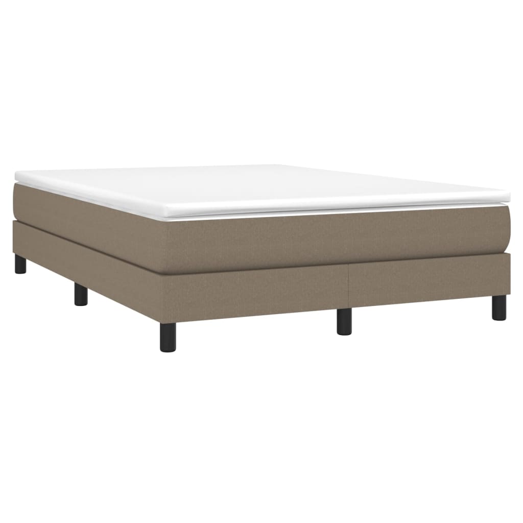 Boxspringbettgestell Taupe 140x200 cm Stoff