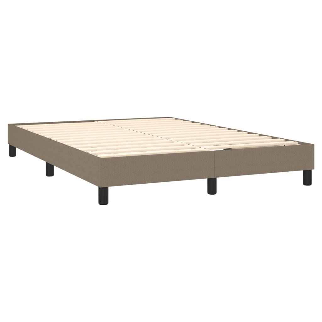 Boxspringbettgestell Taupe 140x200 cm Stoff