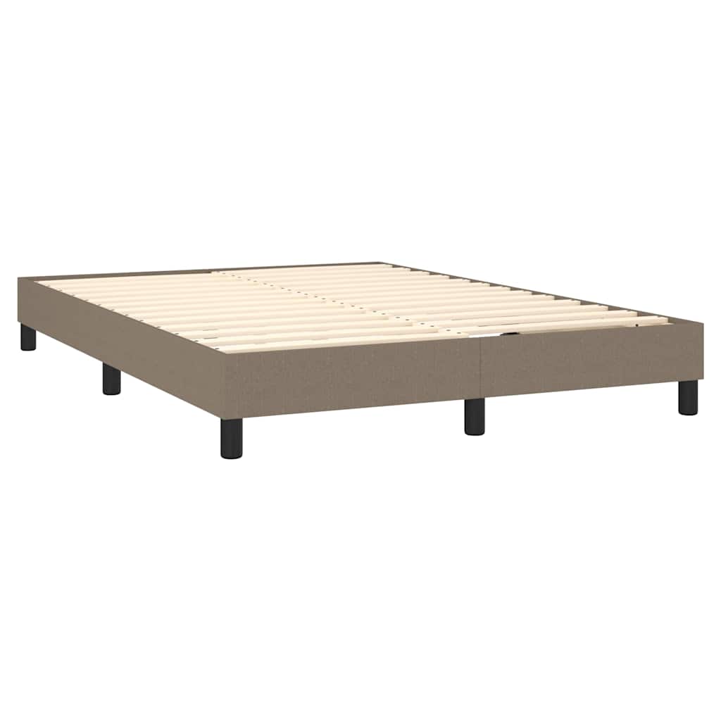Boxspringbettgestell Taupe 140x200 cm Stoff