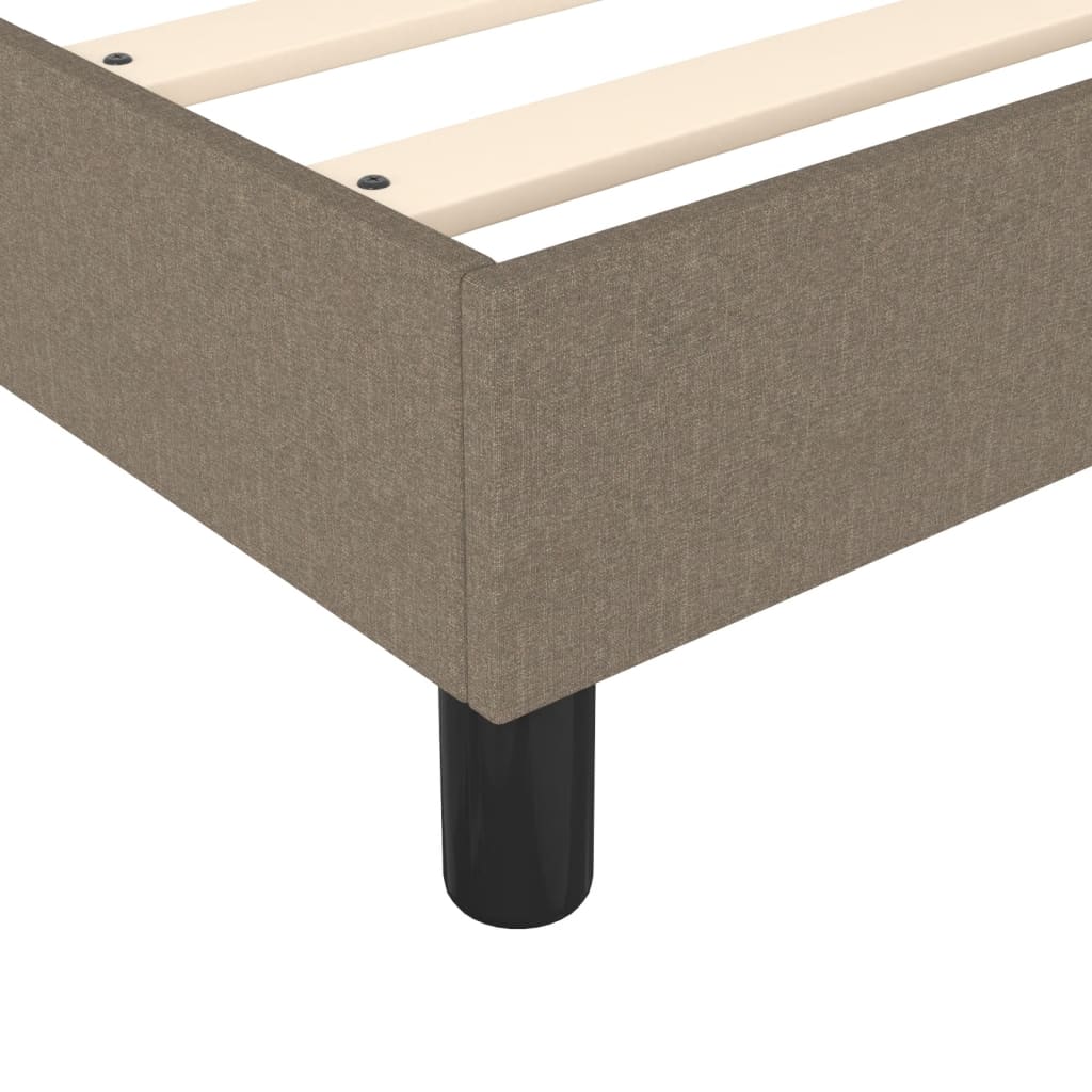 Boxspringbettgestell Taupe 140x200 cm Stoff