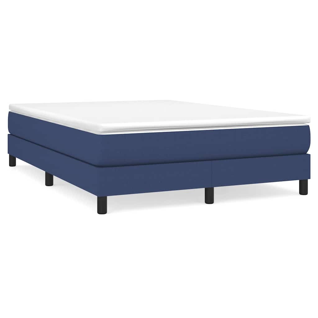 Boxspringbettgestell Blau 140x200 cm Stoff