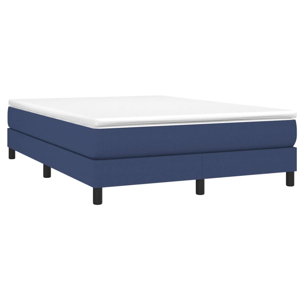 Boxspringbettgestell Blau 140x200 cm Stoff
