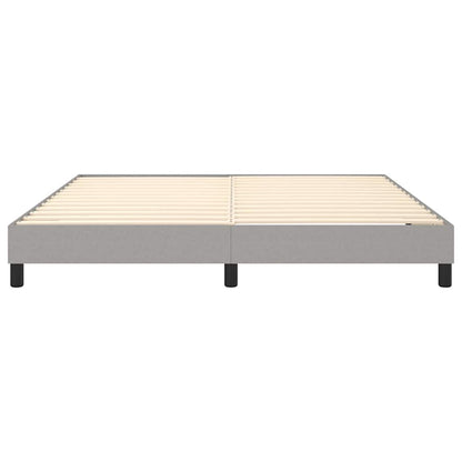 Boxspringbettgestell Hellgrau 160x200 cm Stoff