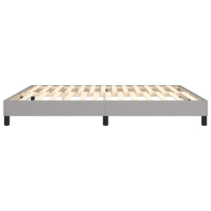 Boxspringbettgestell Hellgrau 160x200 cm Stoff