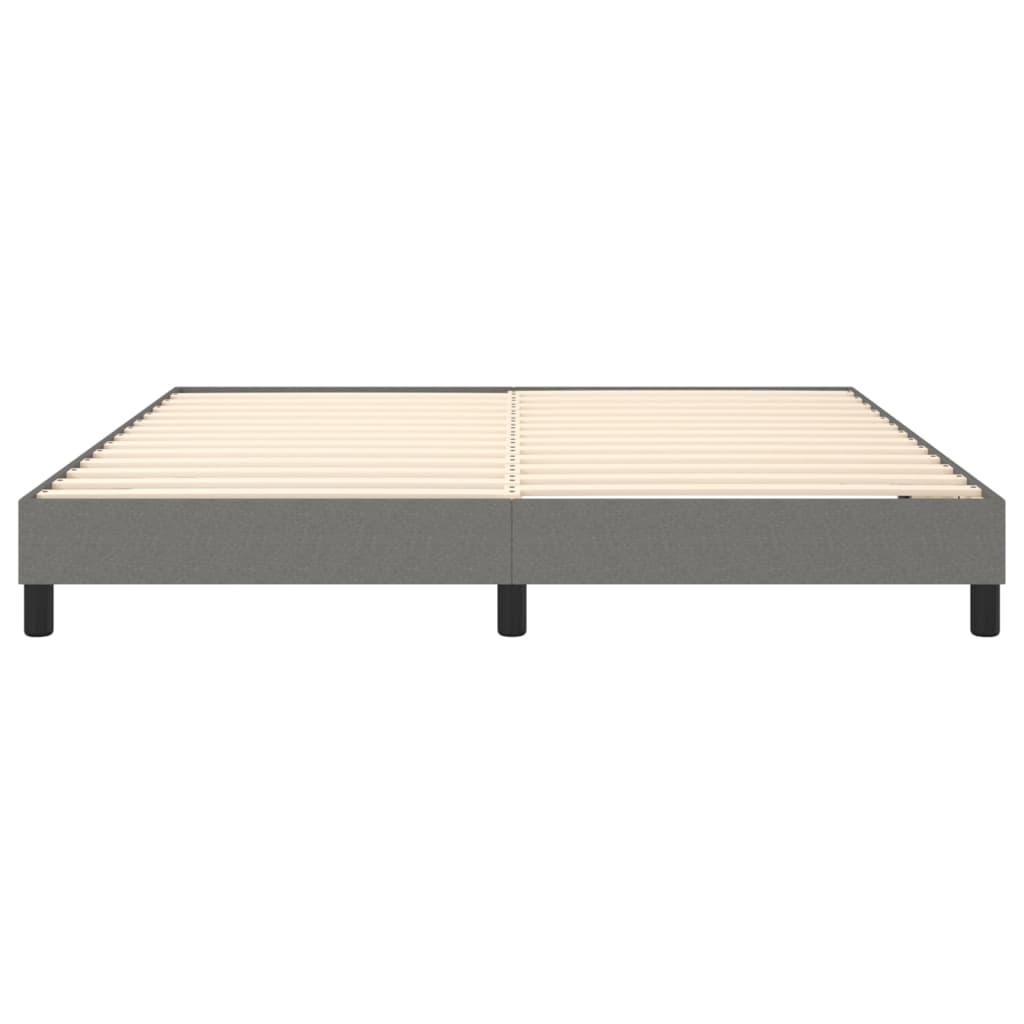 Boxspringbettgestell Dunkelgrau 160x200 cm Stoff