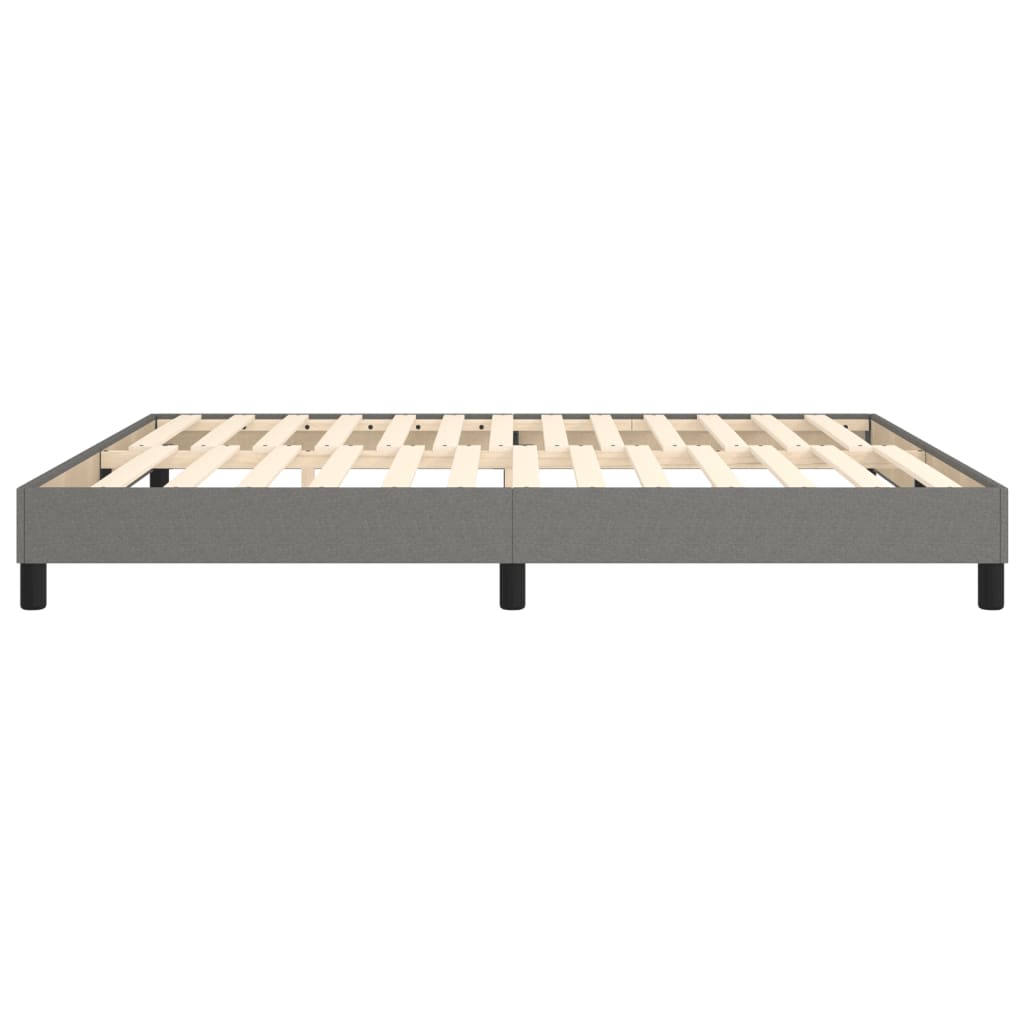 Boxspringbettgestell Dunkelgrau 160x200 cm Stoff