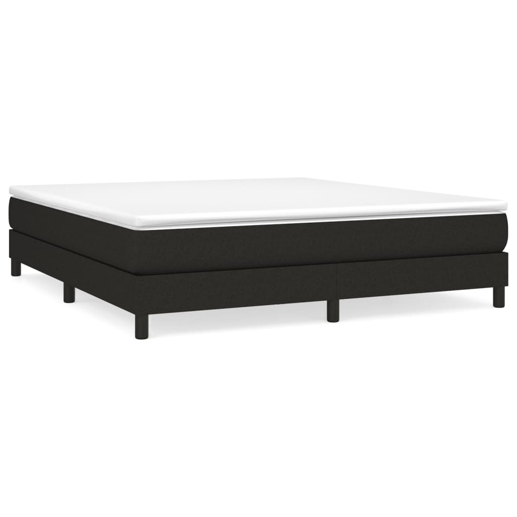 Boxspringbettgestell Schwarz 160x200 cm Stoff