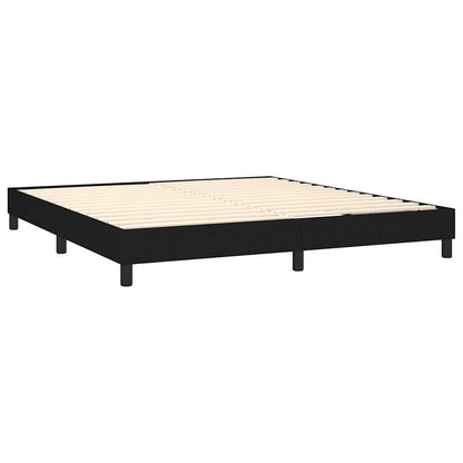 Boxspringbettgestell Schwarz 160x200 cm Stoff
