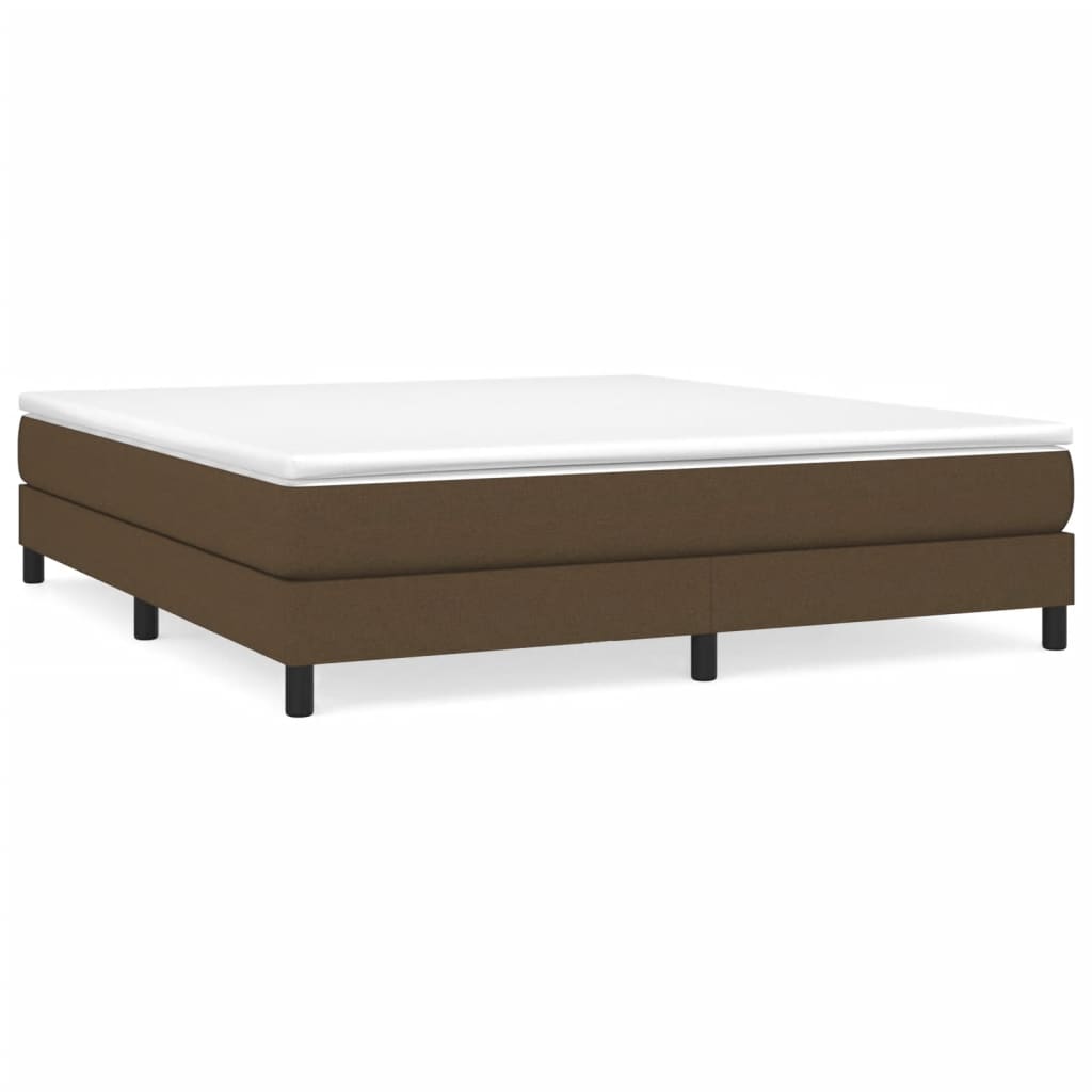 Boxspringbettgestell Dunkelbraun 160x200 cm Stoff