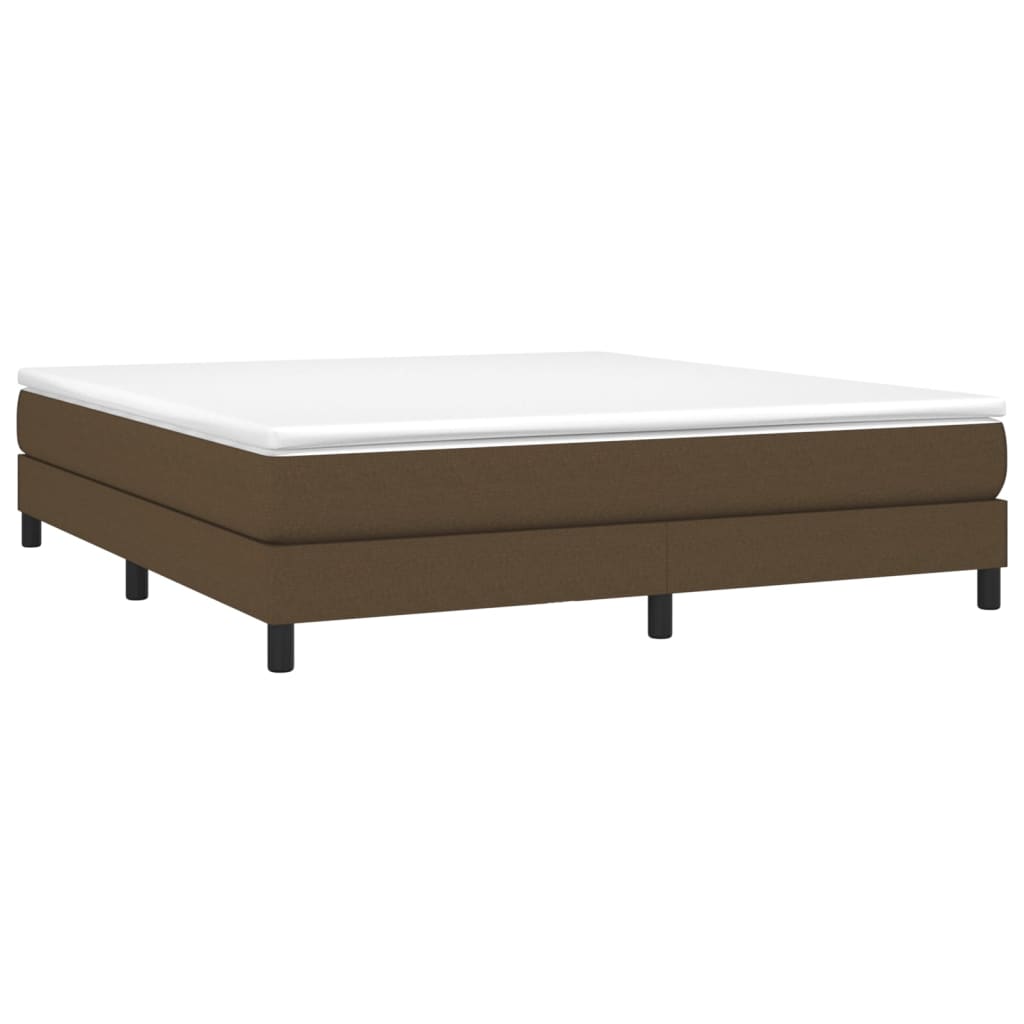 Boxspringbettgestell Dunkelbraun 160x200 cm Stoff