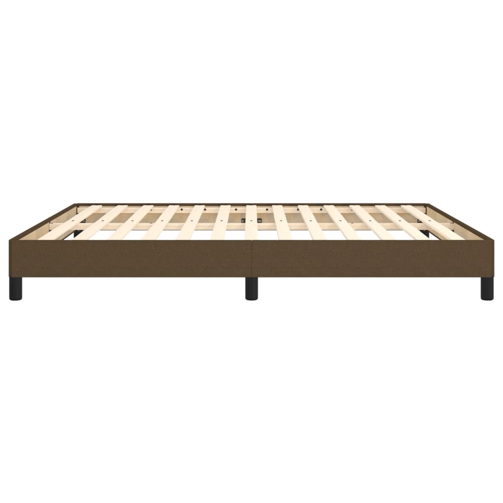 Boxspringbettgestell Dunkelbraun 160x200 cm Stoff