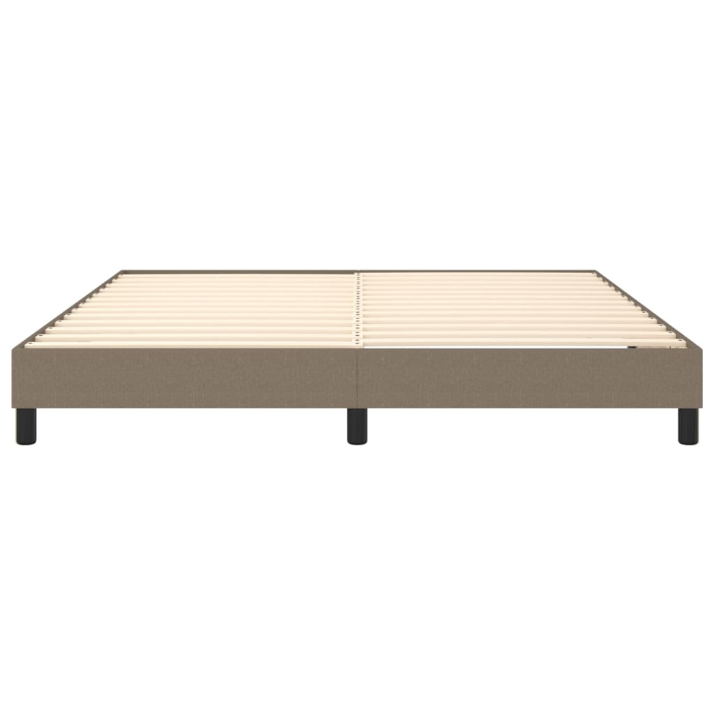 Boxspringbettgestell Taupe 160x200 cm Stoff
