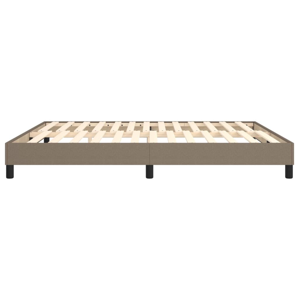 Boxspringbettgestell Taupe 160x200 cm Stoff