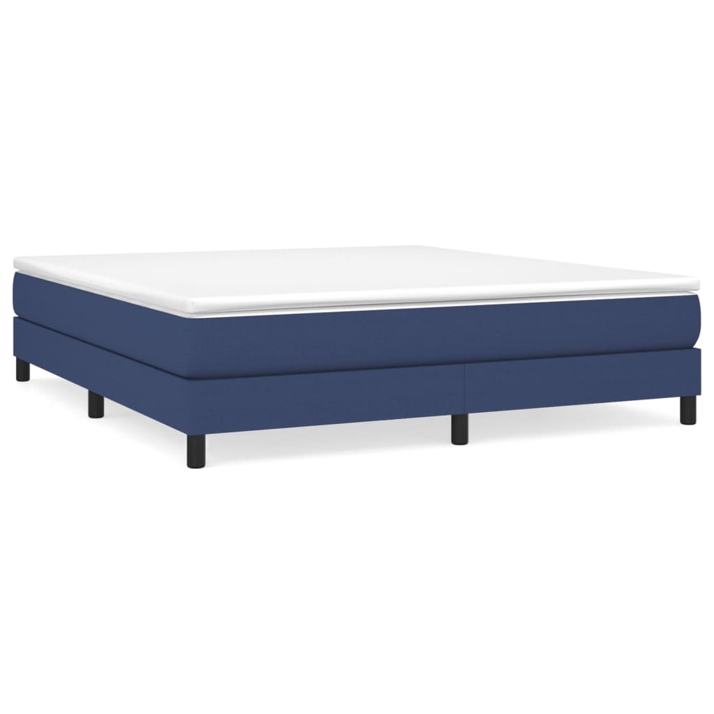 Boxspringbettgestell Blau 160x200 cm Stoff