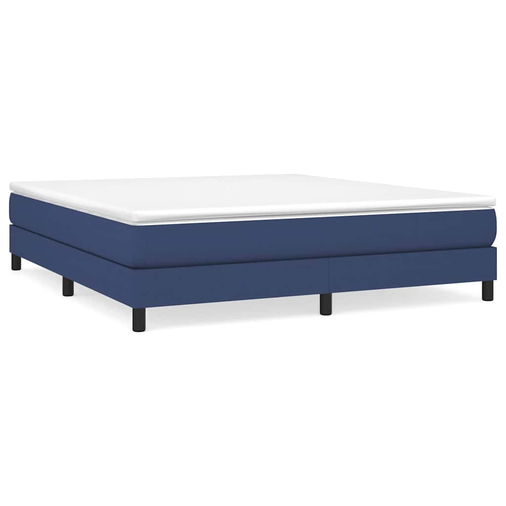 Boxspringbettgestell Blau 160x200 cm Stoff