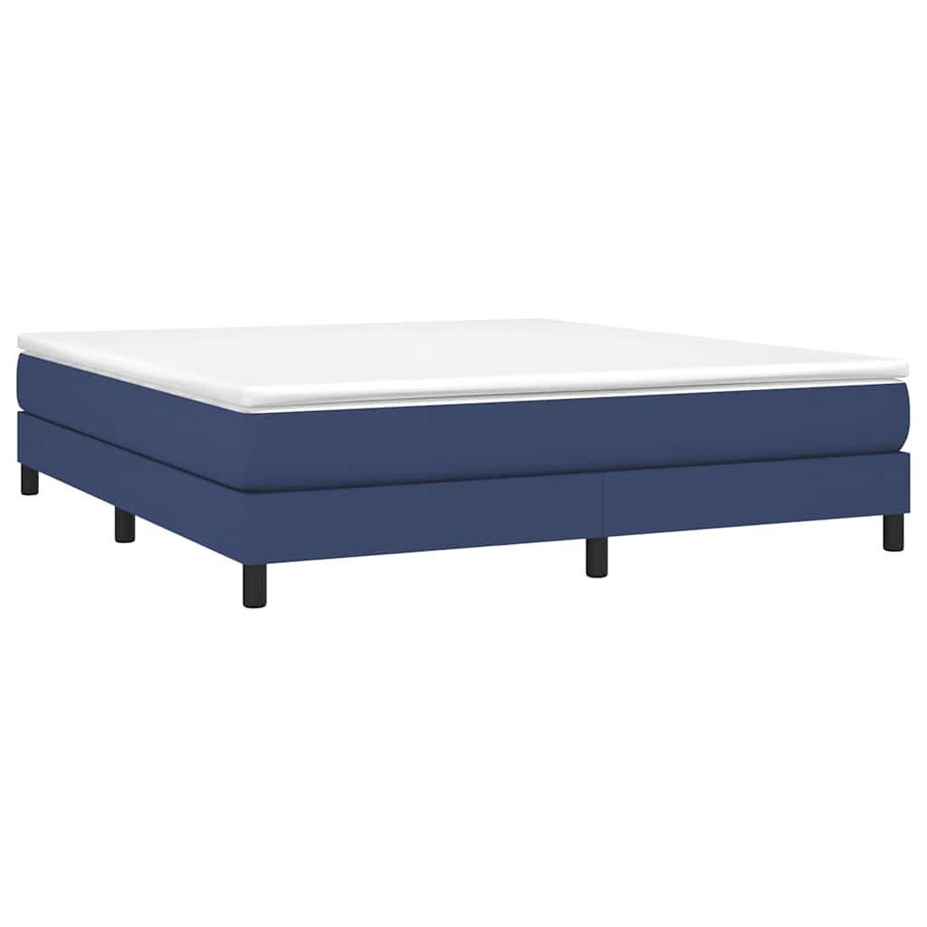 Boxspringbettgestell Blau 160x200 cm Stoff