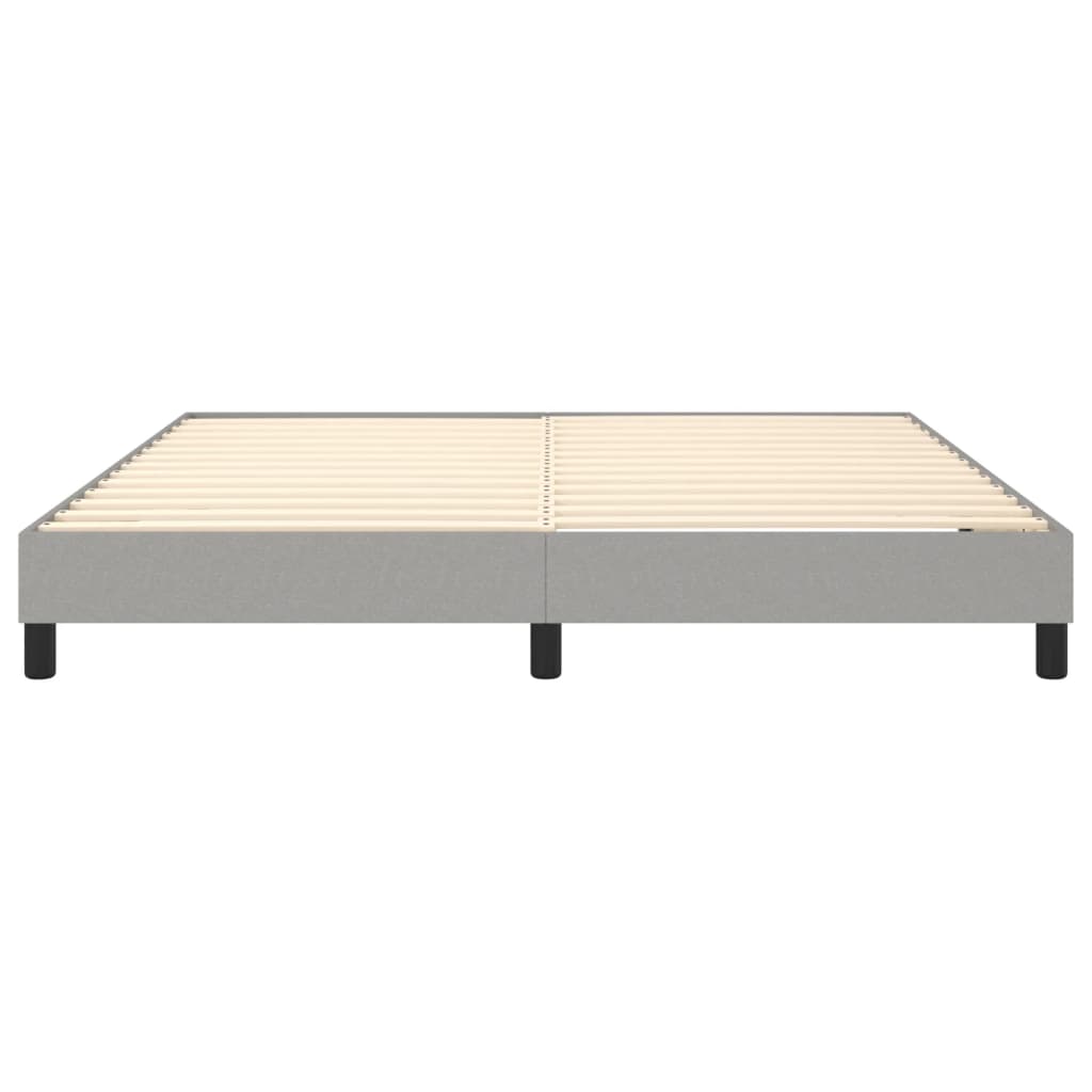 Boxspringbettgestell Hellgrau 180x200 cm Stoff