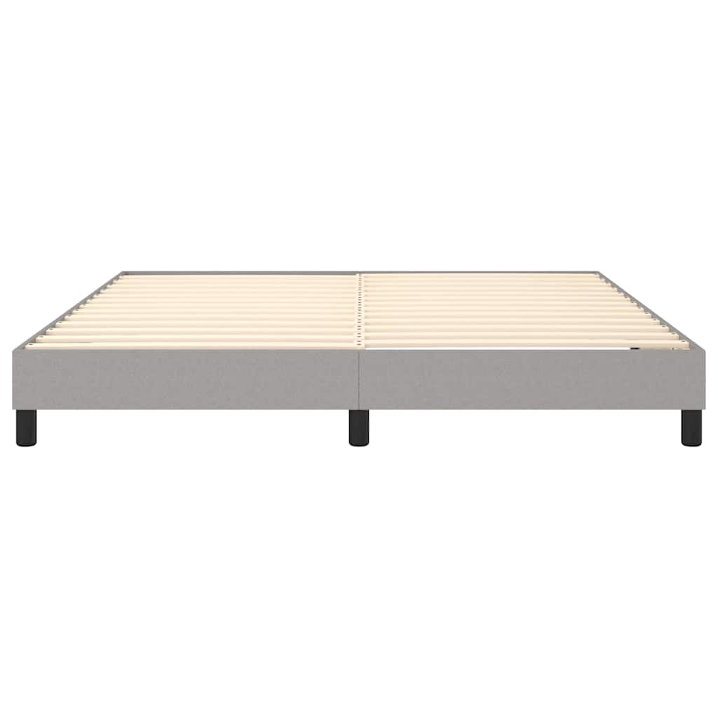Boxspringbettgestell Hellgrau 180x200 cm Stoff