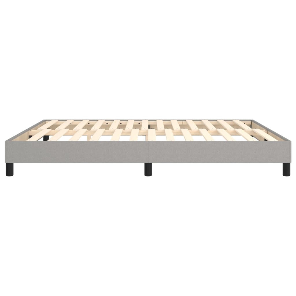 Boxspringbettgestell Hellgrau 180x200 cm Stoff
