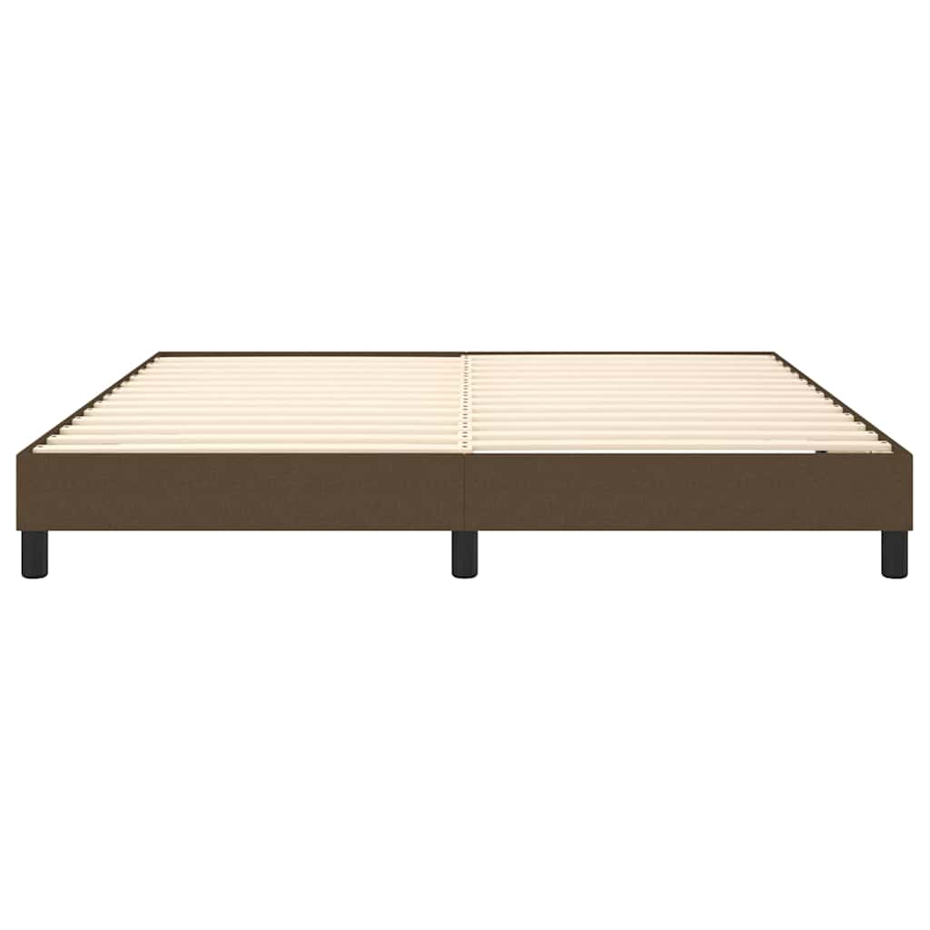 Boxspringbettgestell Dunkelbraun 180x200 cm Stoff