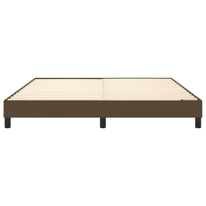 Boxspringbettgestell Dunkelbraun 180x200 cm Stoff