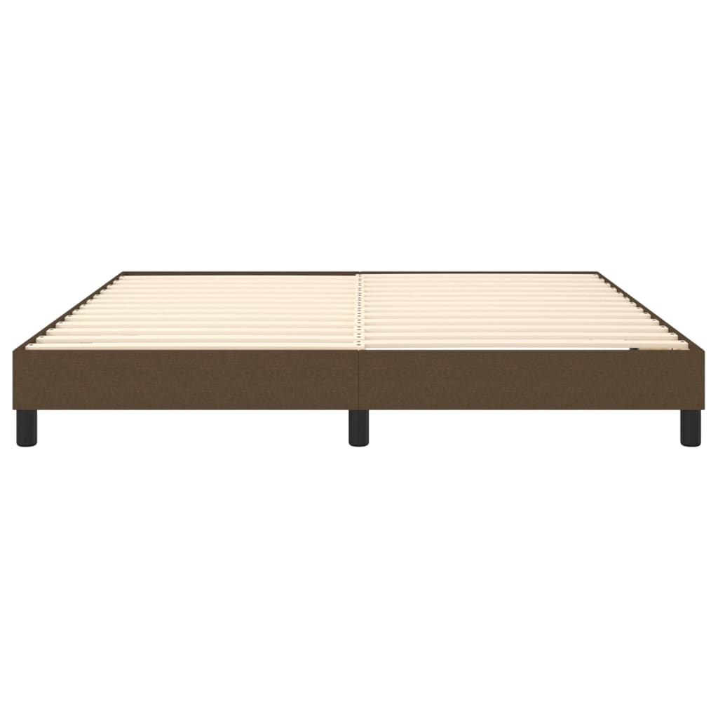 Boxspringbettgestell Dunkelbraun 180x200 cm Stoff