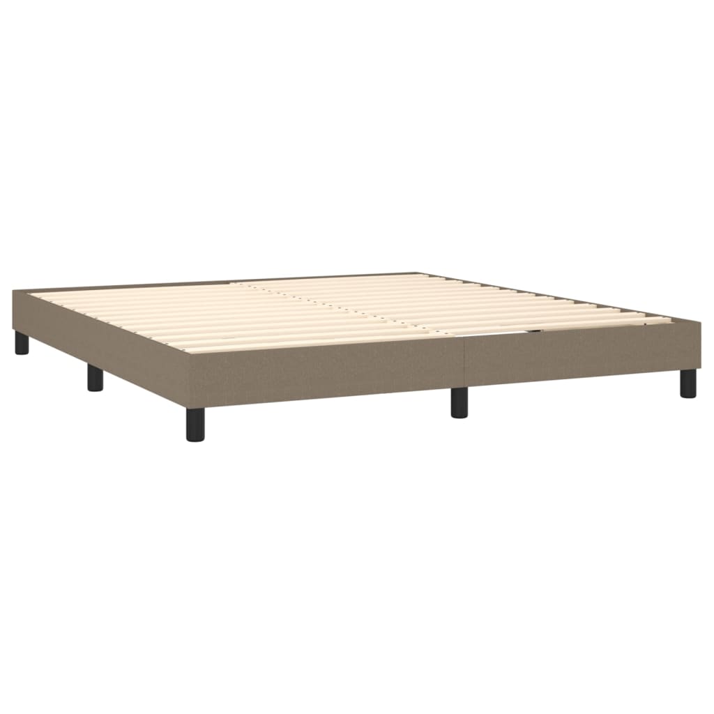 Boxspringbettgestell Taupe 180x200 cm Stoff
