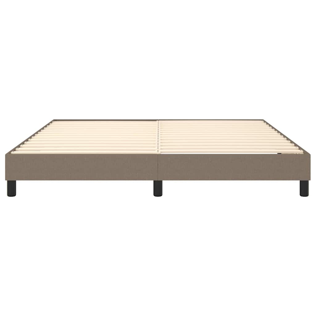 Boxspringbettgestell Taupe 180x200 cm Stoff
