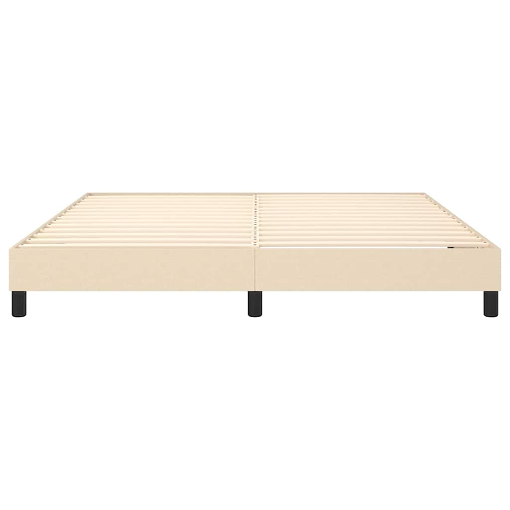 Boxspringbettgestell Creme 180x200 cm Stoff