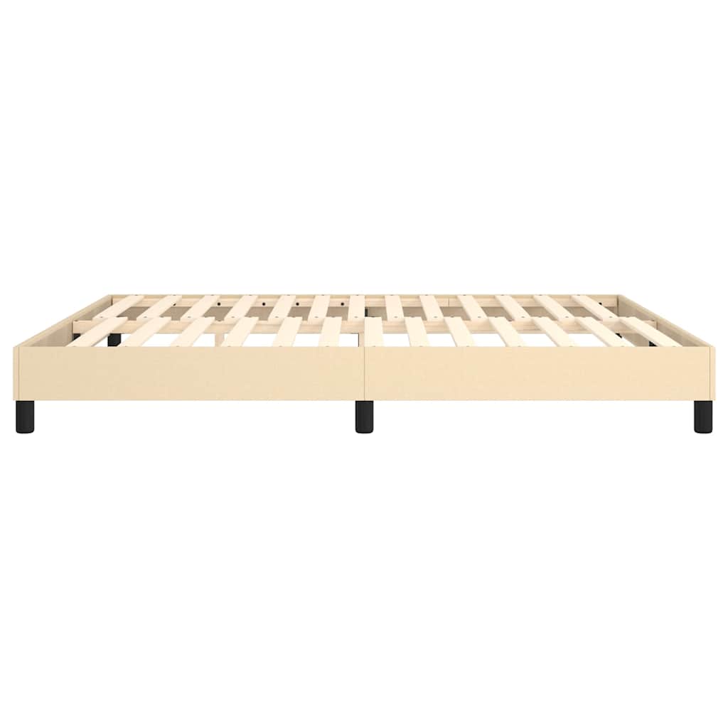 Boxspringbettgestell Creme 180x200 cm Stoff