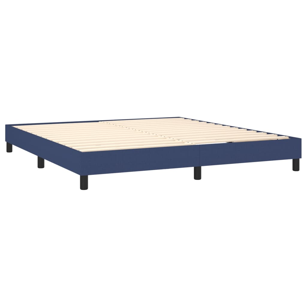 Boxspringbettgestell Blau 180x200 cm Stoff