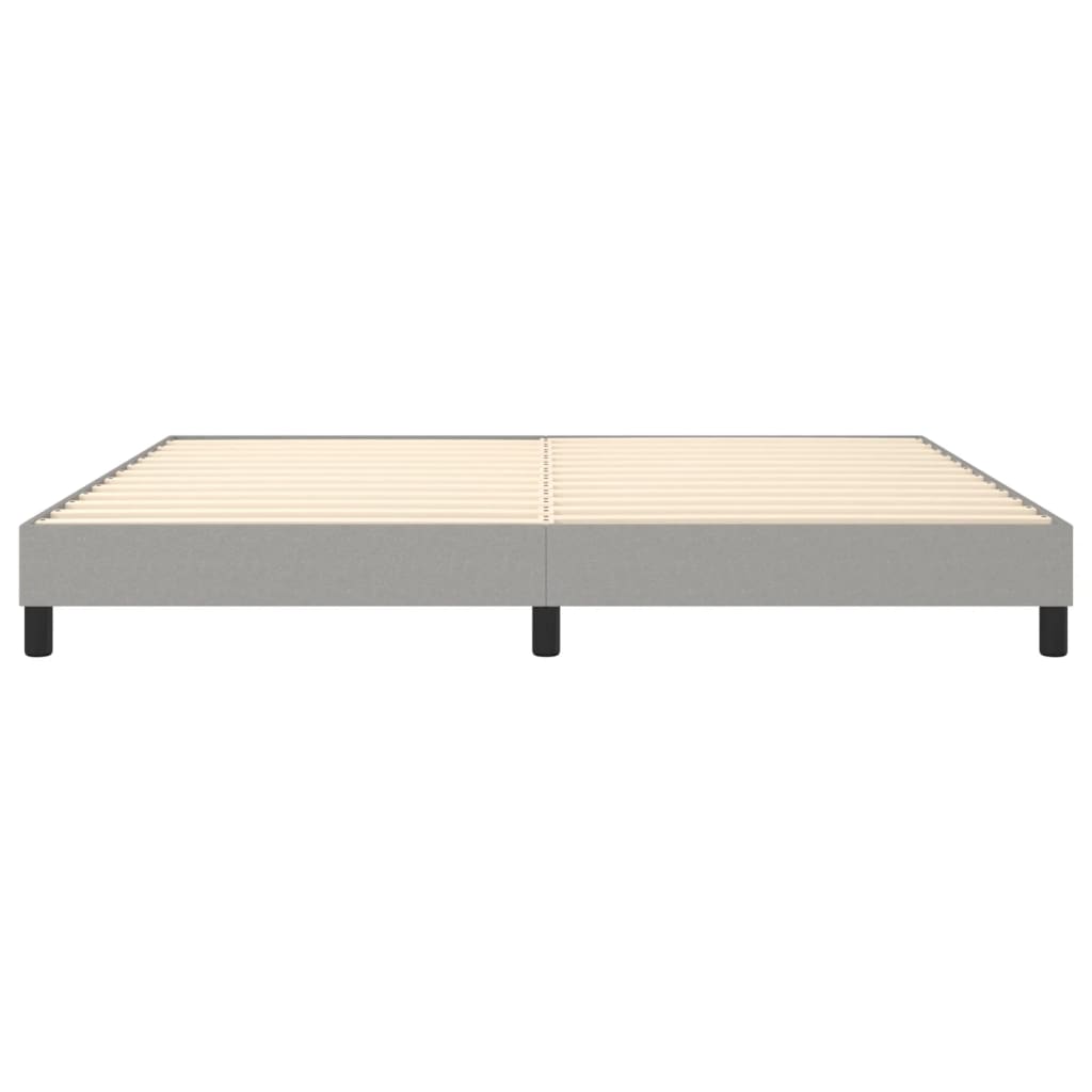 Boxspringbettgestell Hellgrau 200x200 cm Stoff