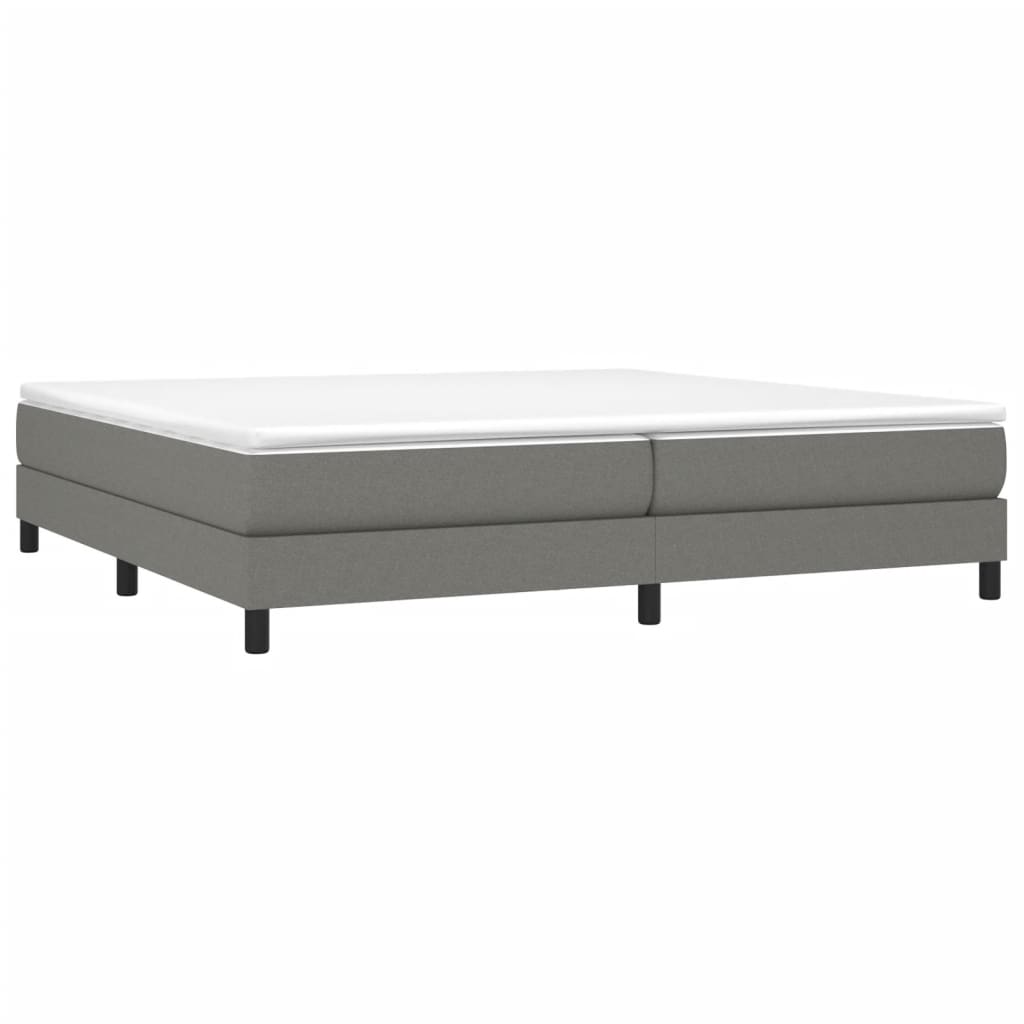 Boxspringbettgestell Dunkelgrau 200x200 cm Stoff