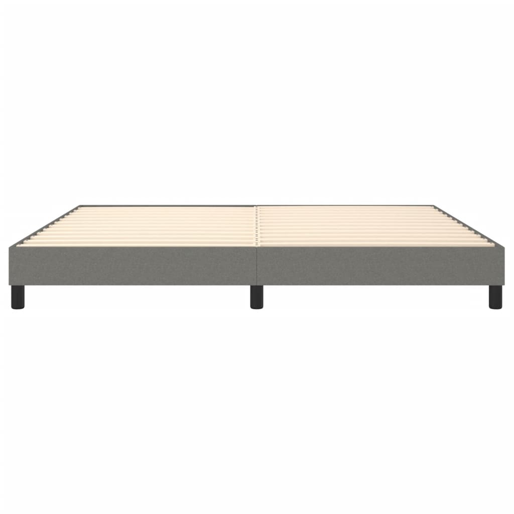 Boxspringbettgestell Dunkelgrau 200x200 cm Stoff
