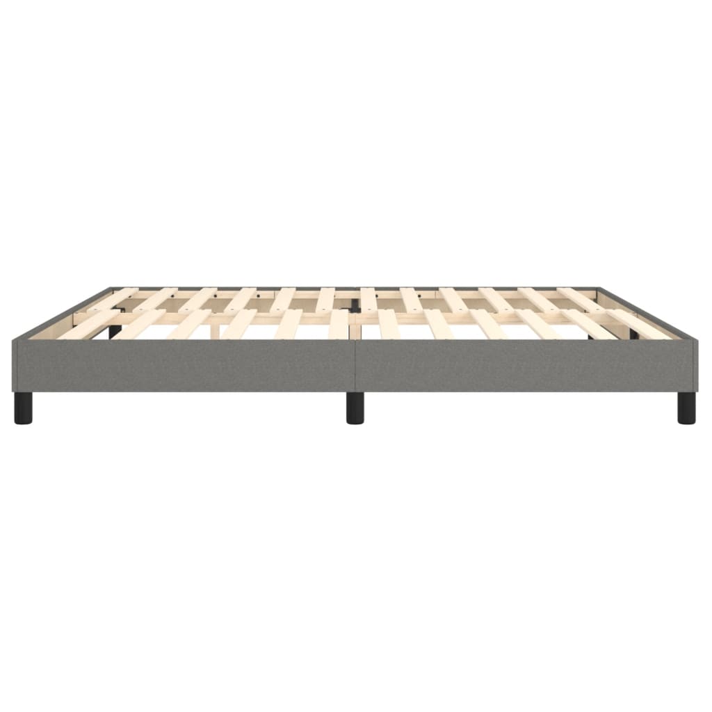 Boxspringbettgestell Dunkelgrau 200x200 cm Stoff