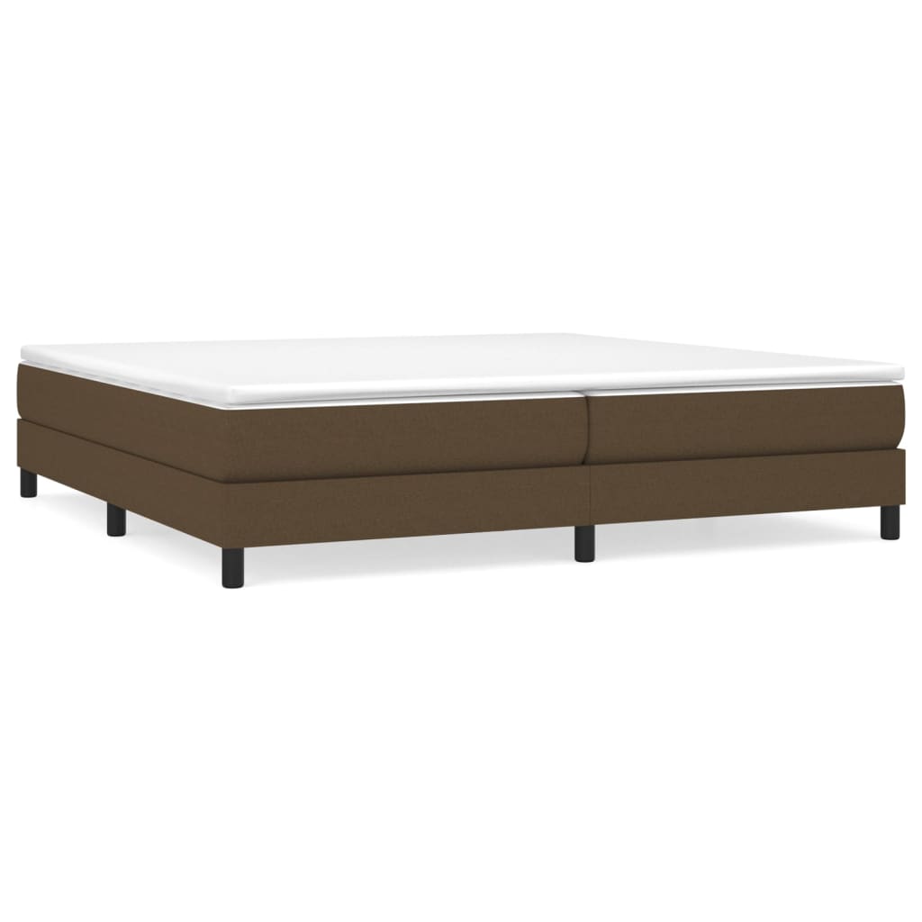 Boxspringbettgestell Dunkelbraun 200x200 cm Stoff
