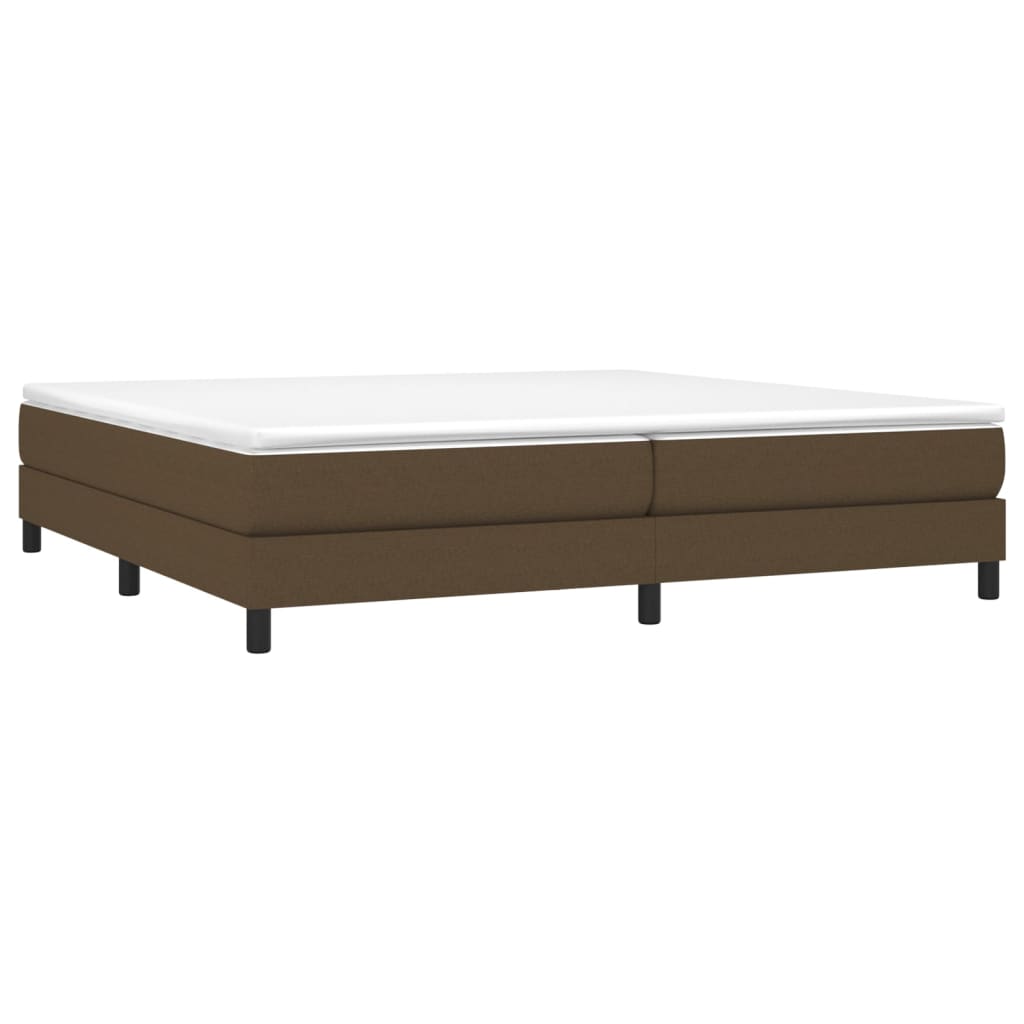 Boxspringbettgestell Dunkelbraun 200x200 cm Stoff