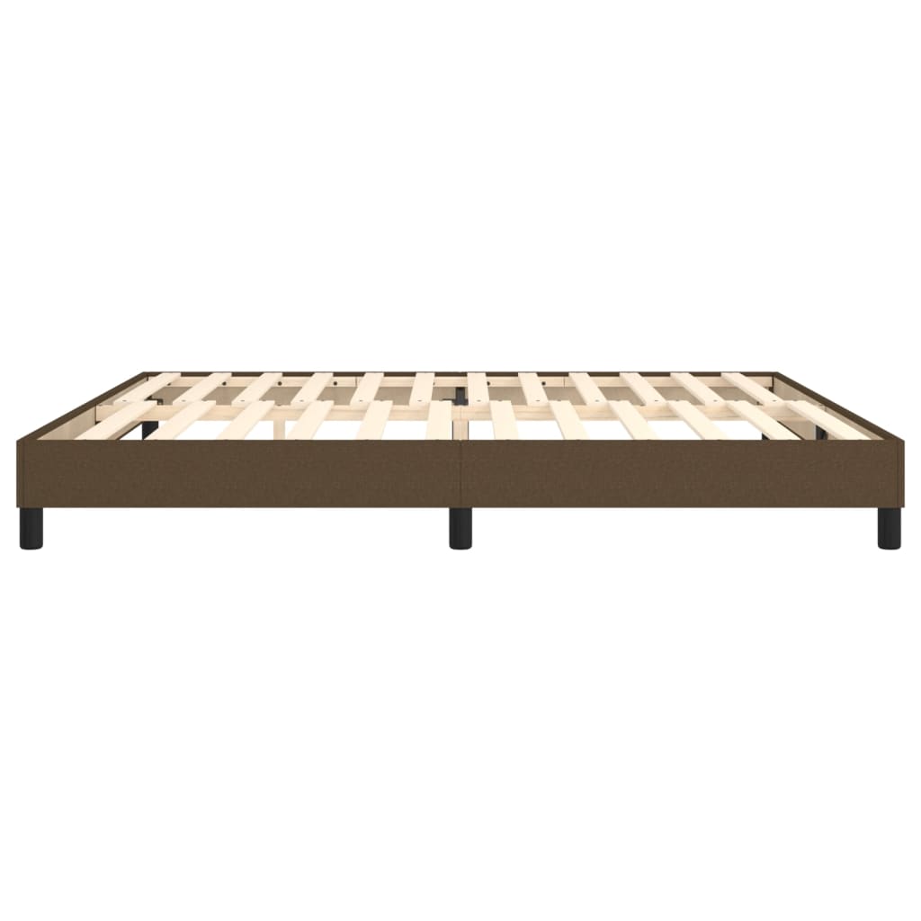 Boxspringbettgestell Dunkelbraun 200x200 cm Stoff