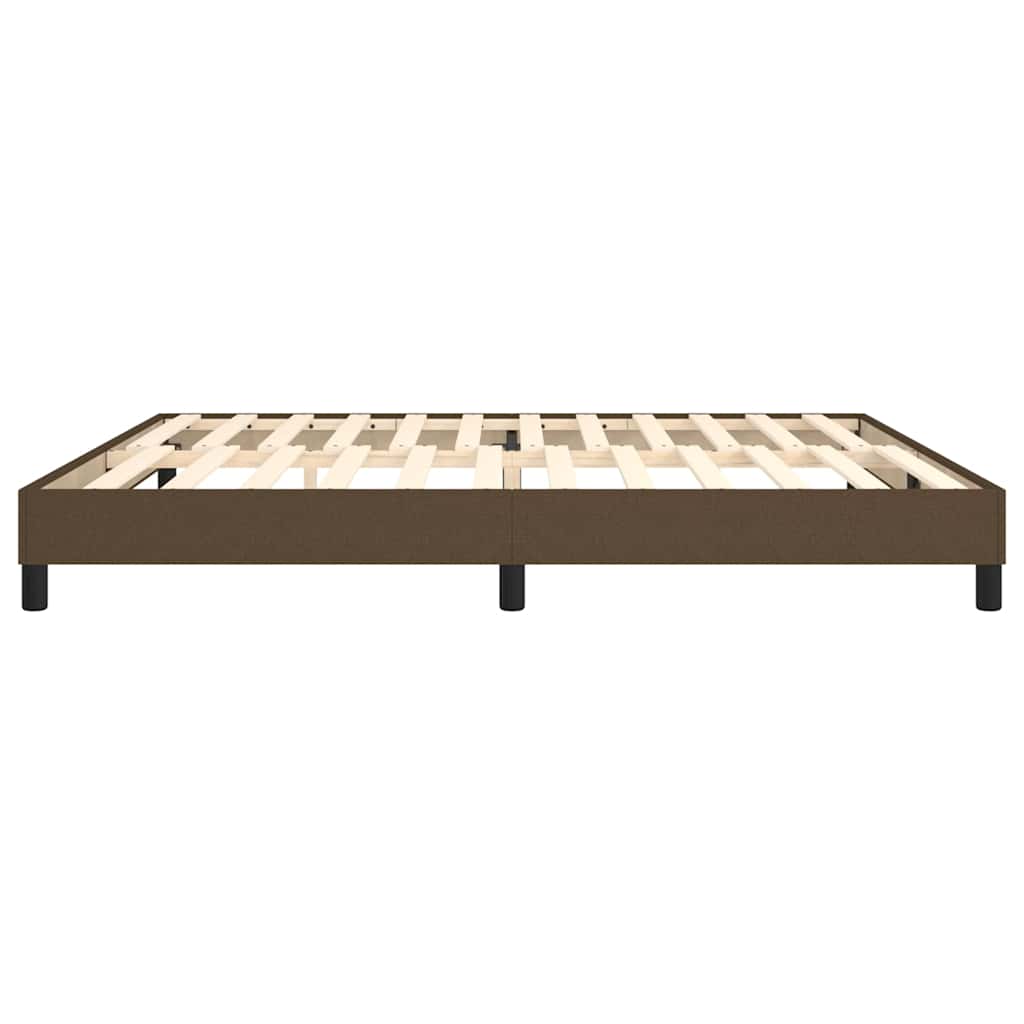 Boxspringbettgestell Dunkelbraun 200x200 cm Stoff