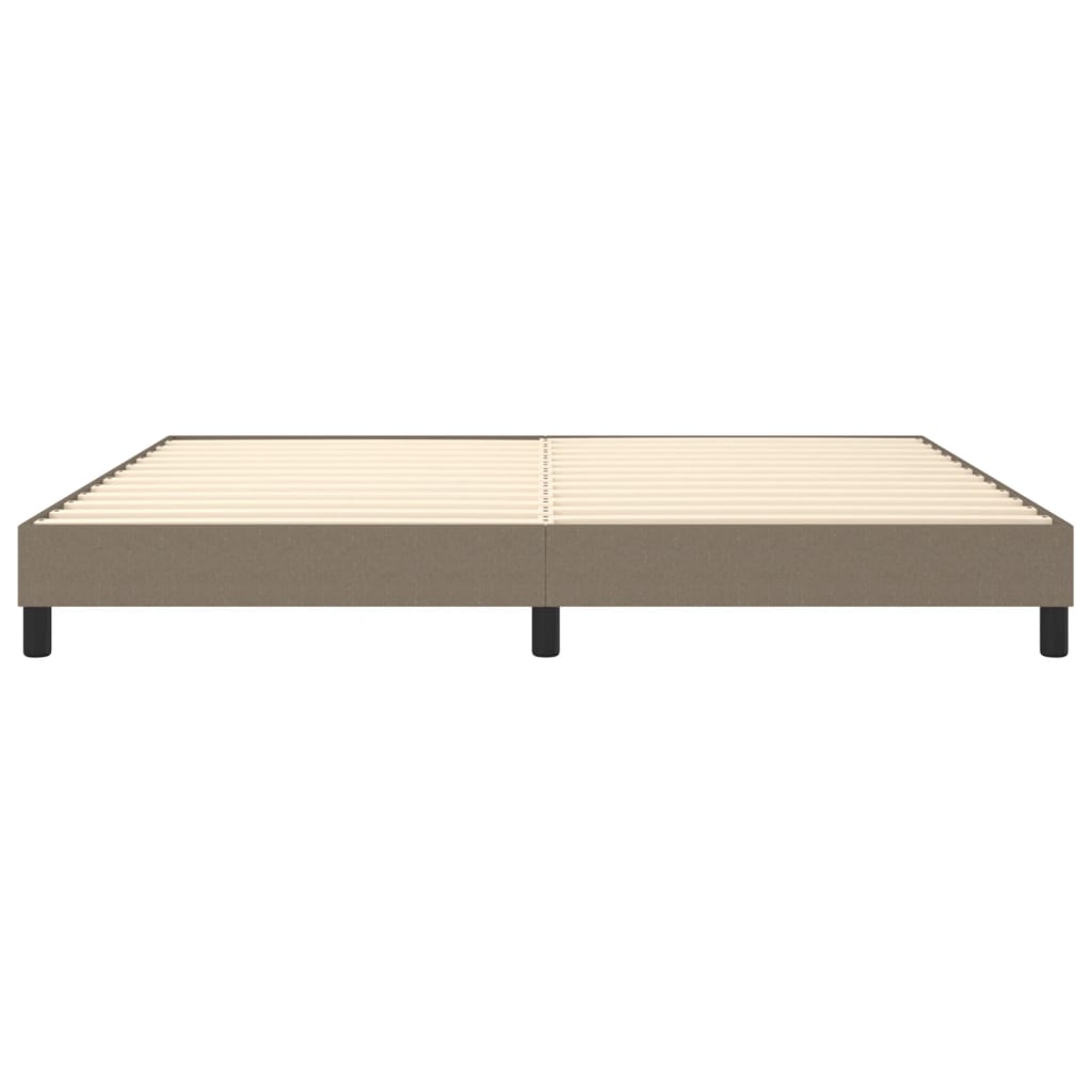 Boxspringbettgestell Taupe 200x200 cm Stoff