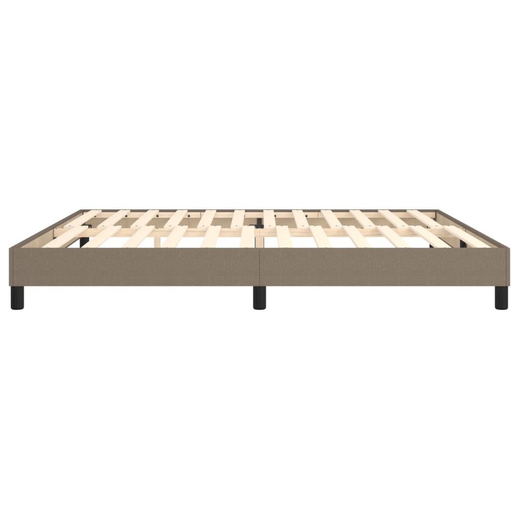 Boxspringbettgestell Taupe 200x200 cm Stoff