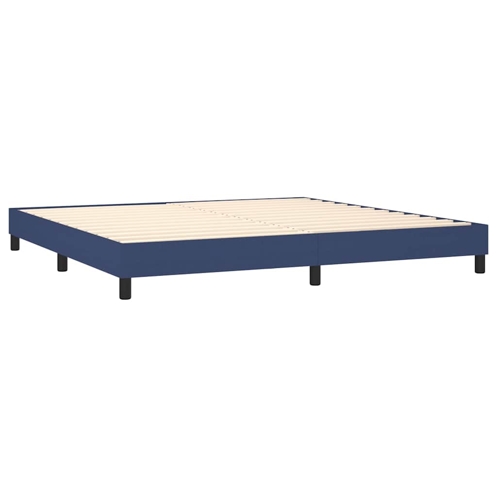 Boxspringbettgestell Blau 200x200 cm Stoff