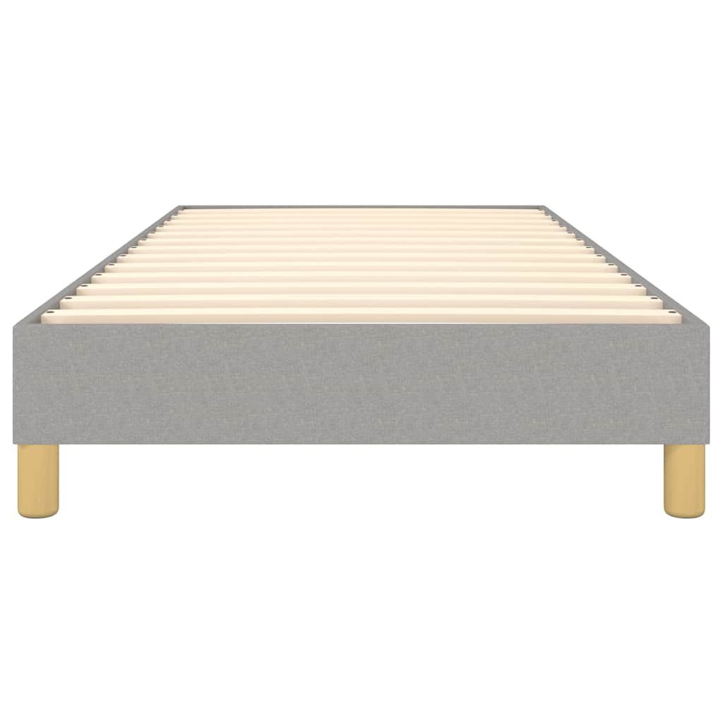 Boxspringbettgestell Hellgrau 80x200 cm Stoff